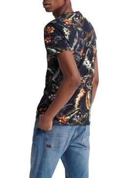 T-Shirt Superdry Tropical Bleu pour Homme