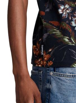 T-Shirt Superdry Tropical Bleu pour Homme