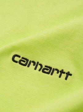 T-Shirt Carhartt Script Embroidery Lima Homme