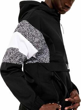 Coupe-vent Lacoste SPORT Jacquard Noir Homme