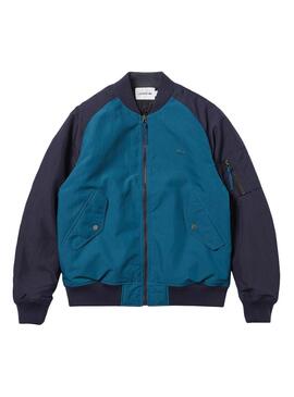 Bomber Lacoste Réversible Bleu pour Homme