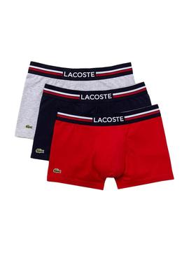 Slip Lacoste Boxer Tricolore pour Homme