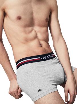 Slip Lacoste Boxer Tricolore pour Homme