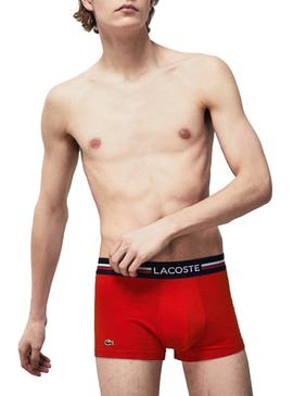 Slip Lacoste Boxer Tricolore pour Homme