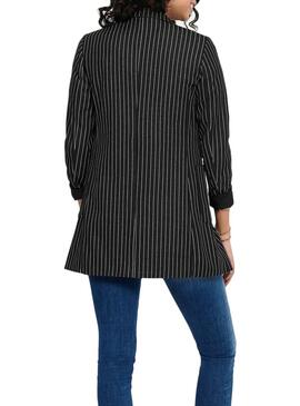 Blazer Only Baker Rayas Noire pour Femme