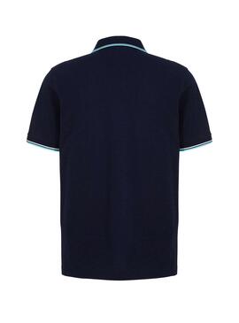 Polo Lacoste Strip Bleu pour Homme