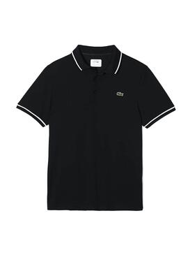 Polo Lacoste Tennis Noire pour Homme