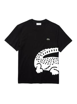 T-Shirt Lacoste Maxi Logo Noire pour Homme