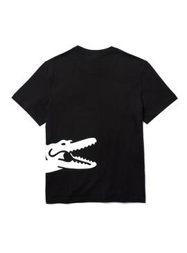 T-Shirt Lacoste Maxi Logo Noire pour Homme