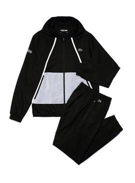Chandal Lacoste Mesh Noire pour Homme