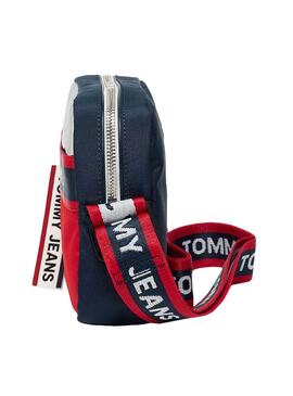 Sac à main Logo Tommy Jeans Tape Rouge pour Femme