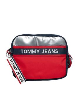 Sac à main Logo Tommy Jeans Tape Rouge pour Femme