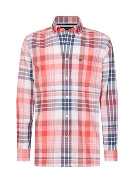 Chemise Tommy Hilfiger Large Check Rouge Homme