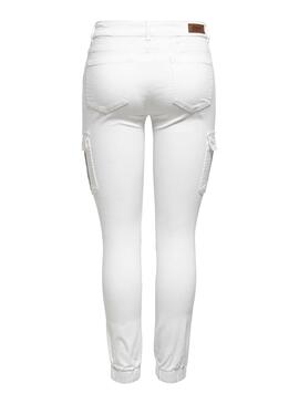 Pantalon Only Missouri Blanc pour Femme