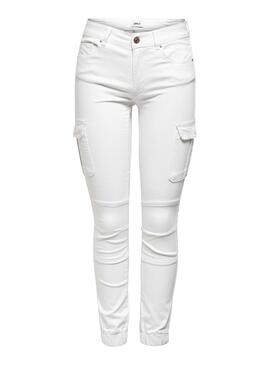 Pantalon Only Missouri Blanc pour Femme