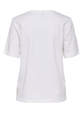 T-Shirt Only Sui Blanc pour Femme
