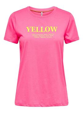 T-Shirt Only Lava Fucsia pour Femme