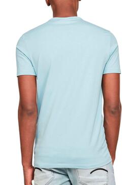 T-Shirt G-Star Multi Layer Bleu pour Homme