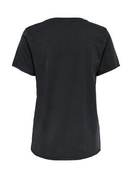 T-Shirt Only Penauts Noire pour Femme