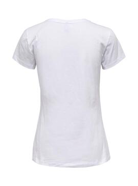 T-Shirt Only Nima Party Blanc pour Femme