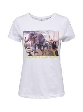 T-Shirt Only Nima Blanc pour Femme