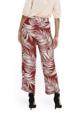 Pantalon Only Agustina Grenat pour Femme