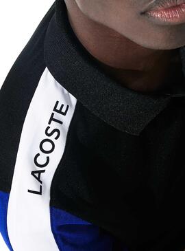 Polo Lacoste Sport Manchon Noire pour Homme
