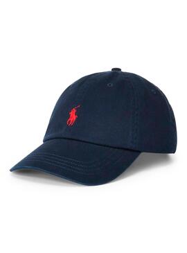 Casquette Polo Ralph Lauren Basic Bleu Marine