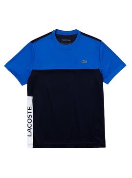 T-Shirt Lacoste Train Bleu Marin pour Homme