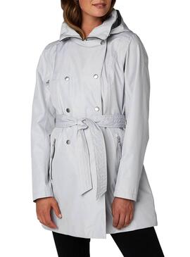 Trench Helly Hansen Welsey Gris pour Femme