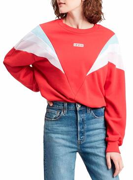 Sweat Levis Florence Rouge Femme