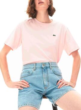 T-Shirt Lacoste Oversized Rosa pour Femme