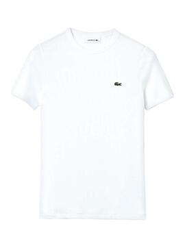 T-Shirt Lacoste Basic Blanc pour Femme