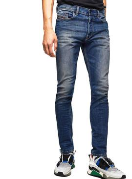 Jeans Diesel Tepphar Bleu pour Homme