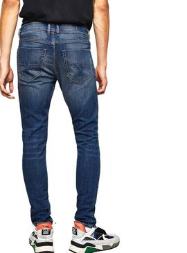 Jeans Diesel Tepphar Bleu pour Homme