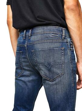 Jeans Diesel Tepphar Bleu pour Homme