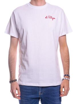 T-Shirt El Pulpo Puzzle Blanc pour Homme