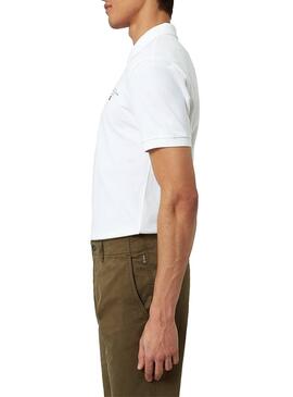 Polo Napapijri Elbas Blanc pour Homme