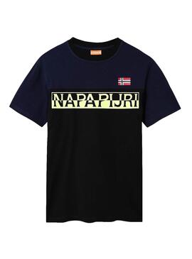 T-Shirt Napapijri Saras Noire pour Homme
