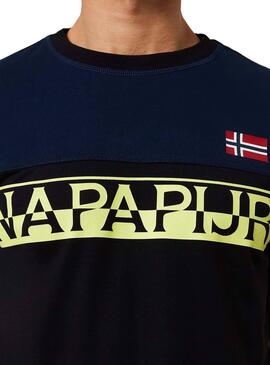 T-Shirt Napapijri Saras Noire pour Homme