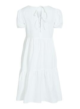 Robe Vila Ladia Blanc pour Femme