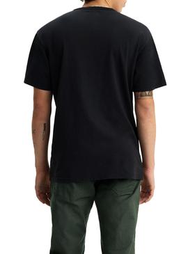 T-Shirts Levis Skate Blanc et Noire pour Homme