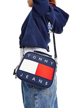 Sac à main Tommy Jeans Big Logo Bleu pour Femme