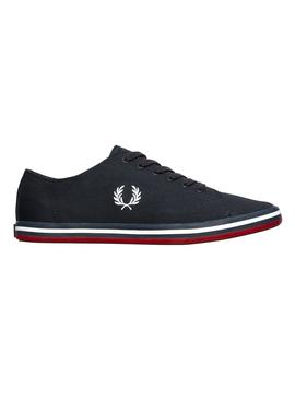 Baskets Fred Perry Kingston Twill Bleu Marin