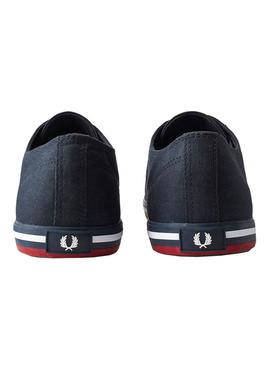 Baskets Fred Perry Kingston Twill Bleu Marin