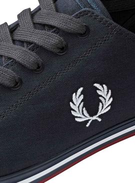 Baskets Fred Perry Kingston Twill Bleu Marin