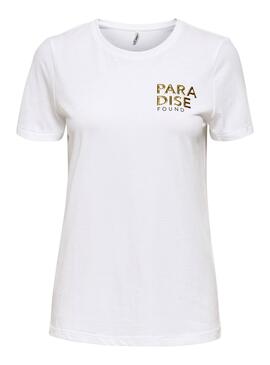 T-Shirt Only Kia Blanc pour Femme