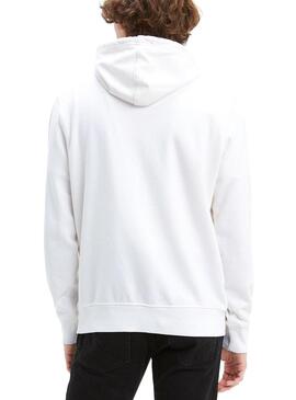 Sweat Levis Super Mario Hoodie Blanc Homme