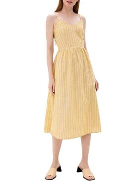 Robe Only Vivian Jaune pour Femme
