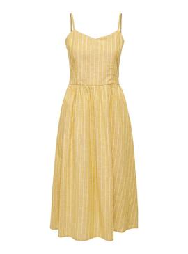 Robe Only Vivian Jaune pour Femme
